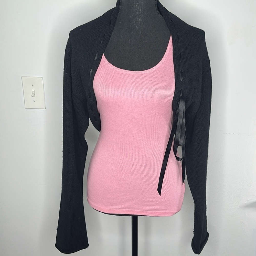 DKNY Black Trendy Sweater Valero Swing - Picture 4 of 11